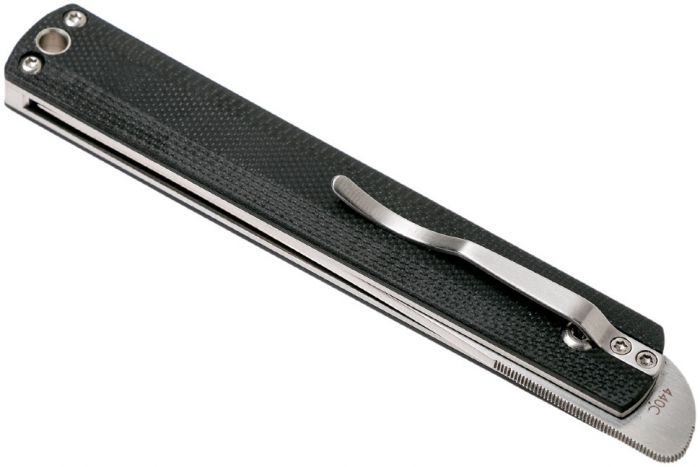 Складной нож Wasabi G10 - Boker Plus 01BO630, лезвие сталь 440C Satin, рукоять стеклотекстолит G-10, чёрный