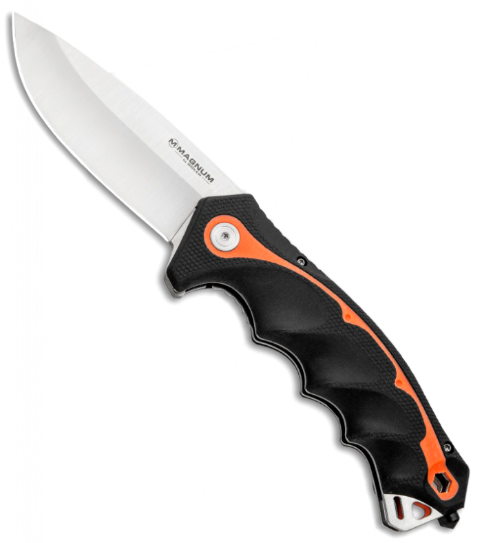 Складной нож Magnum Chainsaw Attendant Satin - Boker 01RY294, сталь 440B Satin, рукоять пластик/резина