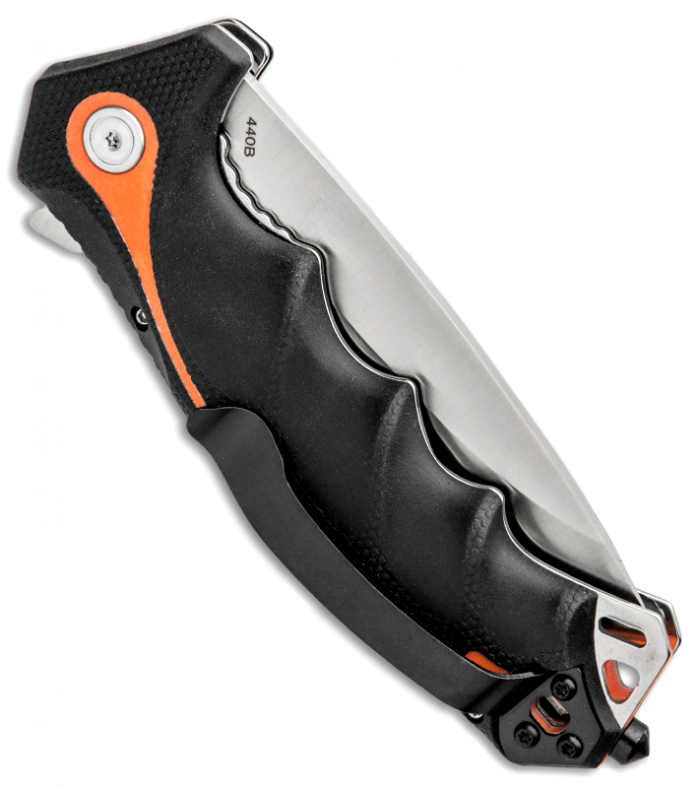 Складной нож Magnum Chainsaw Attendant Satin - Boker 01RY294, сталь 440B Satin, рукоять пластик/резина