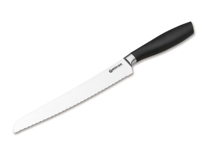 Кухонный хлебный нож Bker Core Professional Bread Knife, 220 мм, сталь X50CrMoV15, рукоять пластик