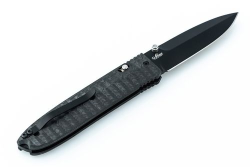 Нож складной Lionsteel Daghetta Black 8701 FC, сталь D2 Blade, рукоять карбон/G-10