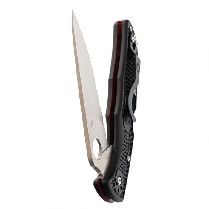 Складной нож Spyderco Endura 4 Lightweight Thin Red Line, сталь VG-10, рукоять FRN