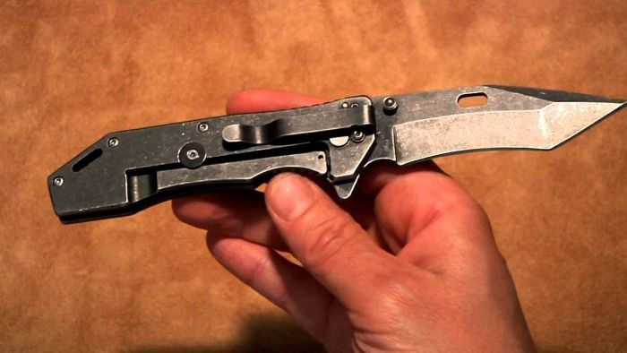 Нож складной KERSHAW 1302BW Lifter, сталь 4Cr14, рукоять нержавеющая сталь, коричневый