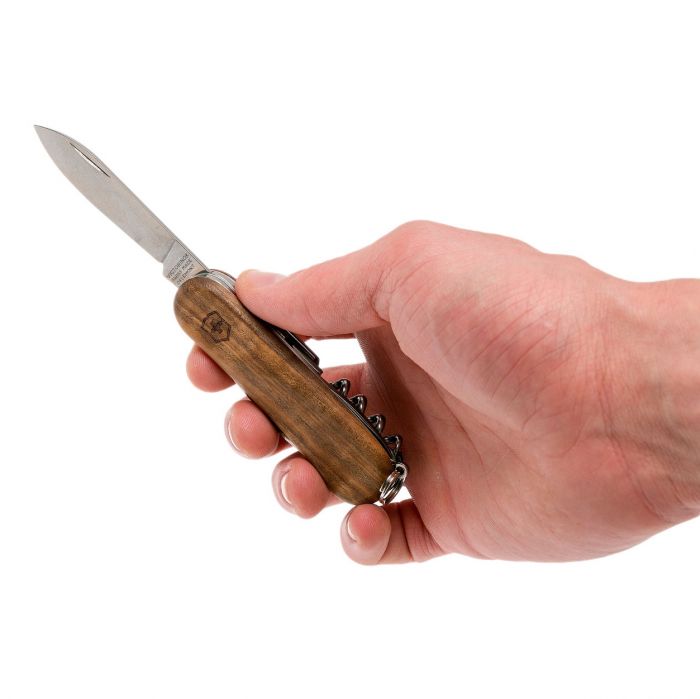 Нож перочинный Victorinox EvoWood 10, сталь X50CrMoV15, рукоять ореховое дерево, коричневый