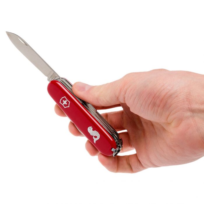 Нож перочинный Victorinox Fisherman, сталь X50CrMoV15, рукоять нейлон, красный