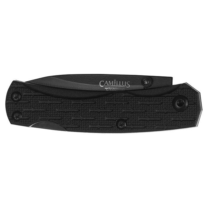 Нож с фиксированным клинком Camillus CamLite Mini Folding, сталь 440А, рукоять термопластик GRN, чёрный