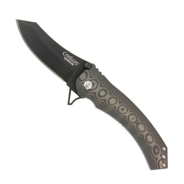 Нож складной Camillus Jolt™, сталь D2, рукоять Carbon Fiber, чёрный