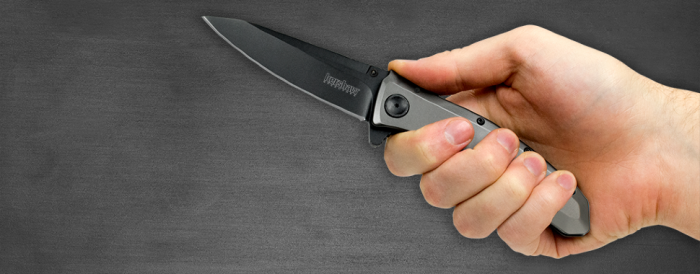 Складной полуавтоматический нож Kershaw Grid K2200, сталь 8Cr13MoV, рукоять нержавеющая сталь