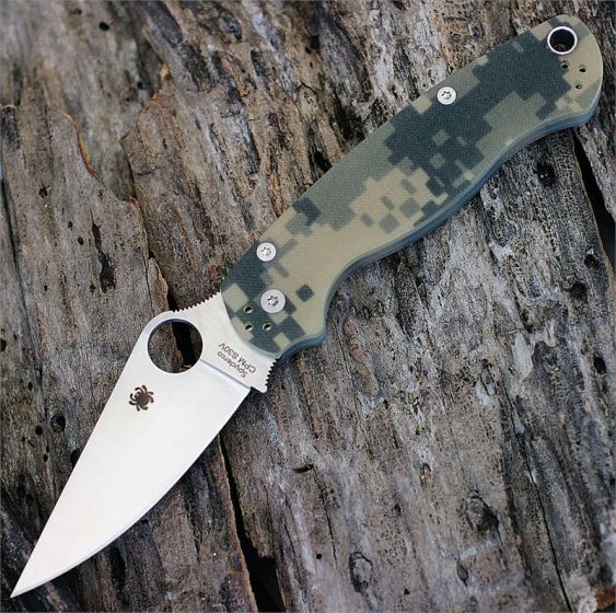 Складной нож Spyderco Para Military 2, сталь CPM® S45V™, рукоять G10, камуфляж (Digi Camo)